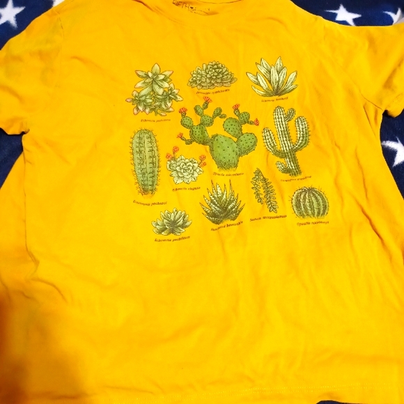 Yellow cactus shirt, xl Target - Picture 1 of 2